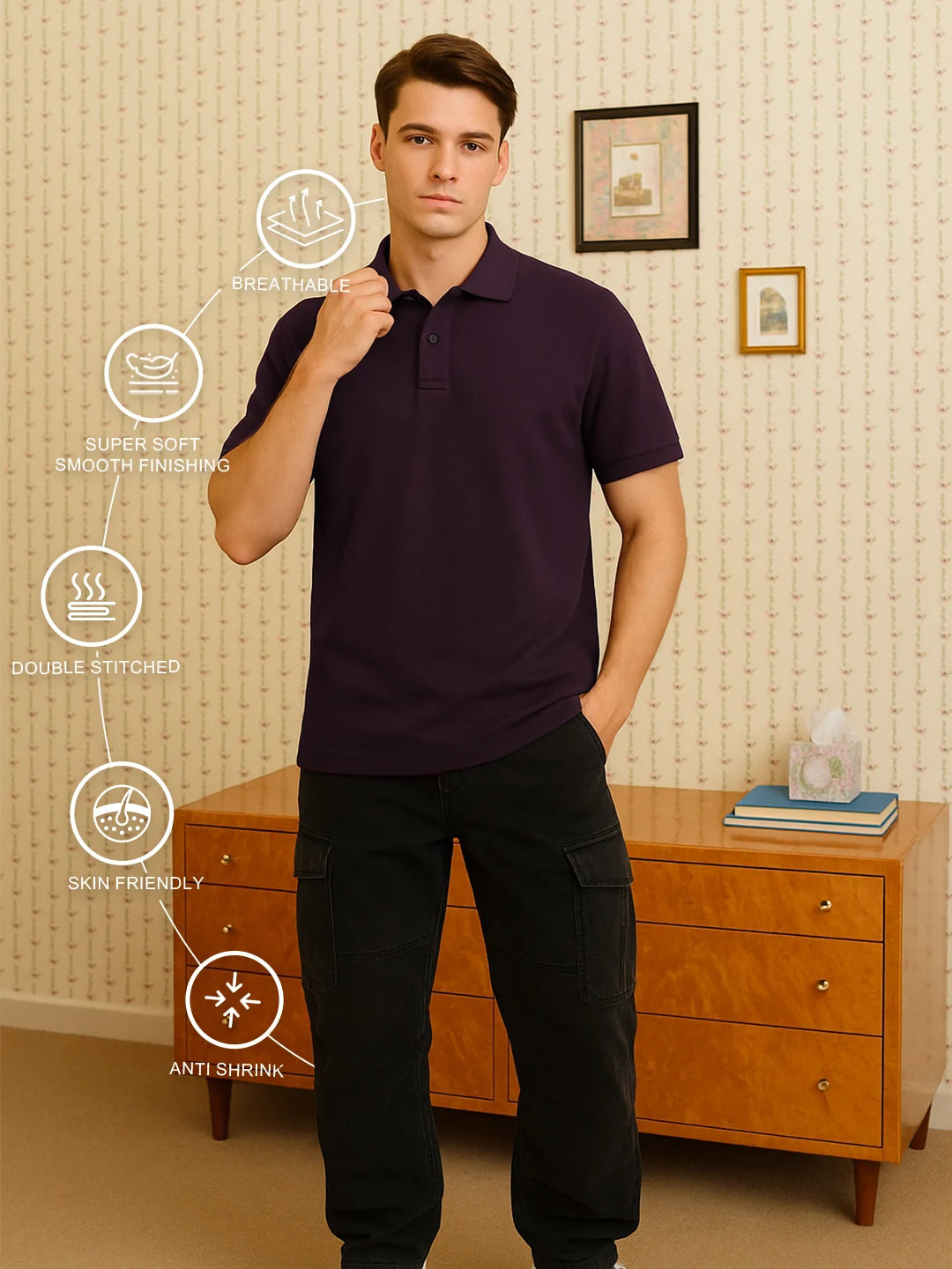 Classic Polo in Wine