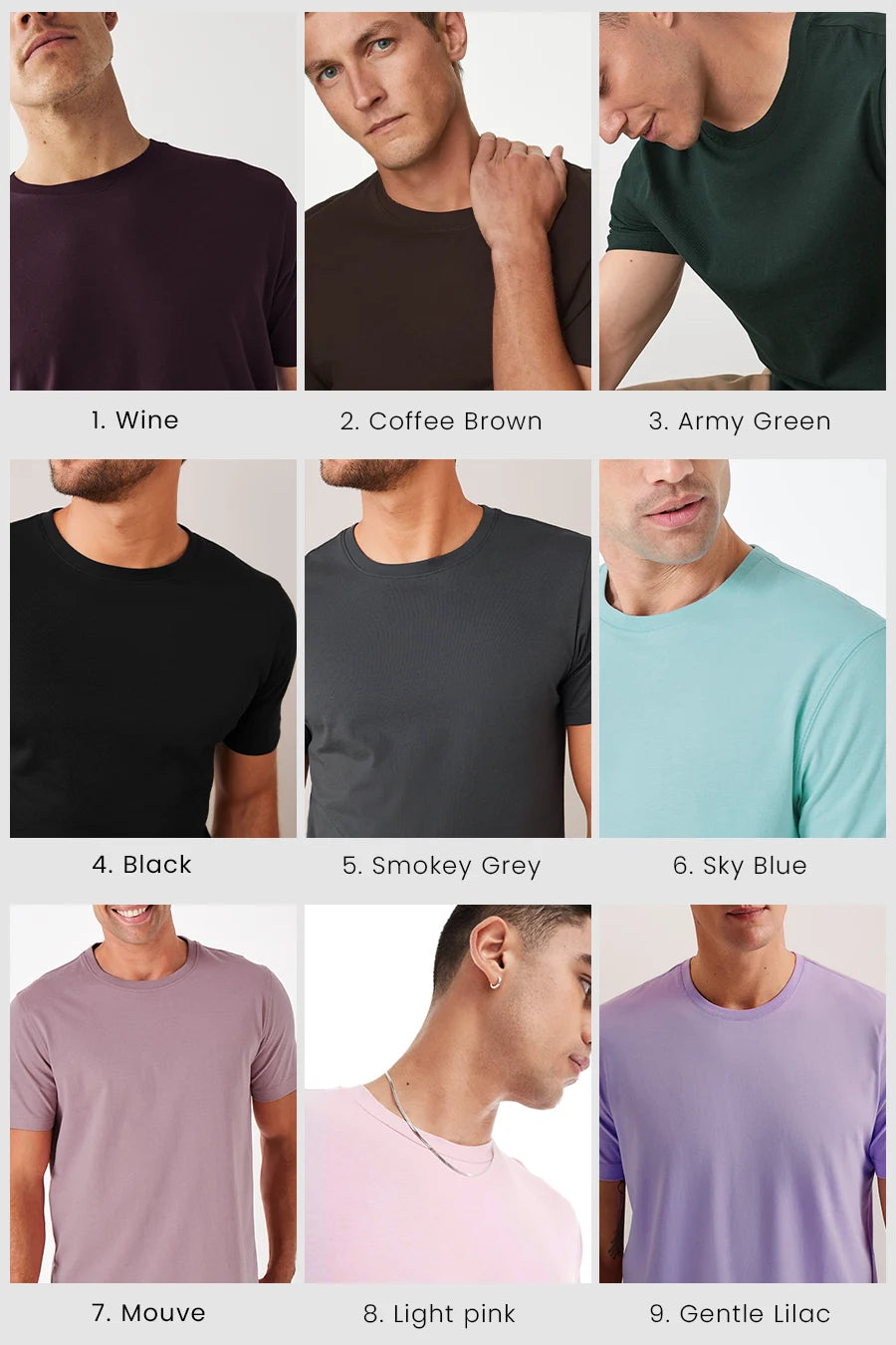 Pick Any 5 - Men Everyday T-shirt Combo