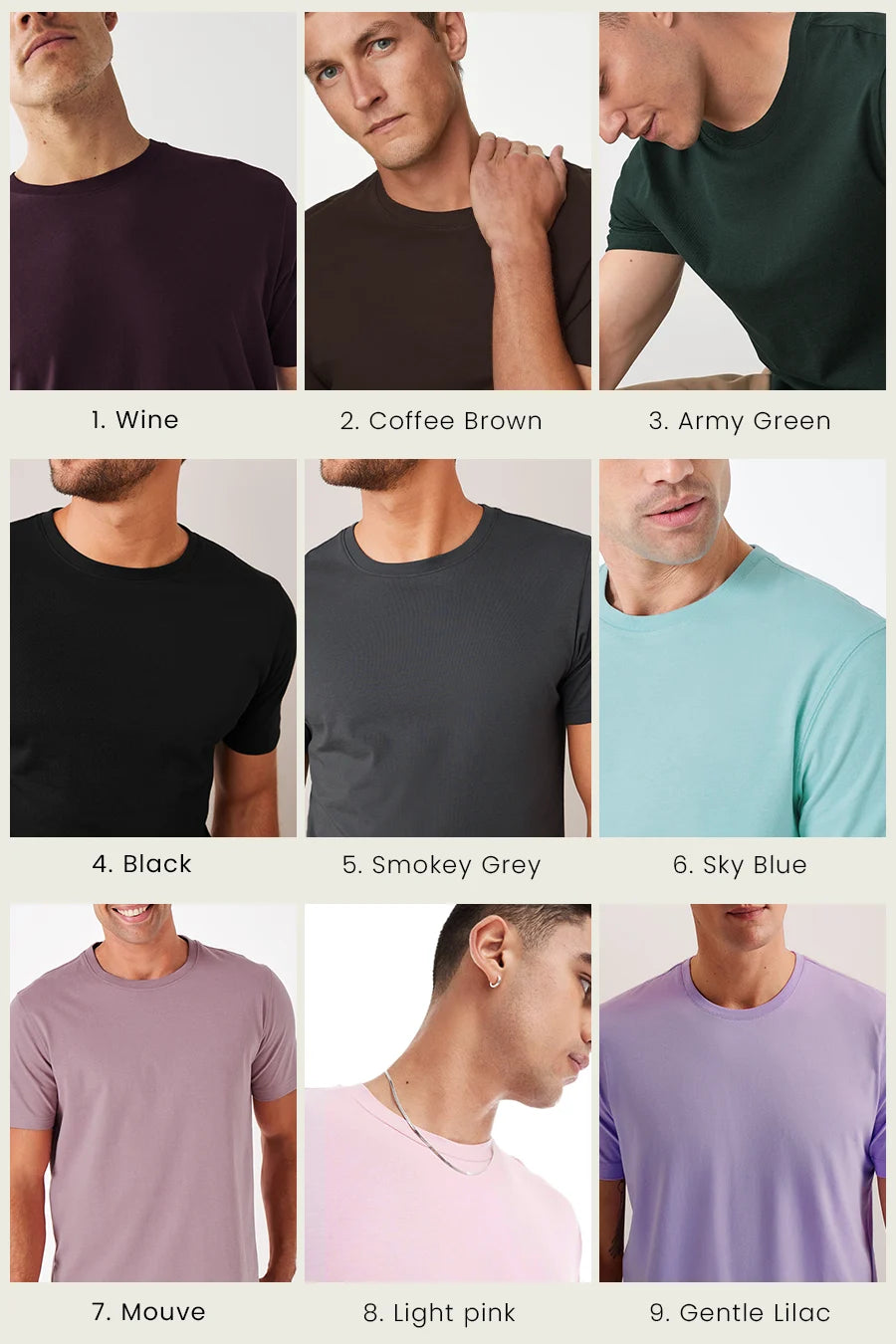 Pick Any 6 - Men Everyday Tshirt Combo