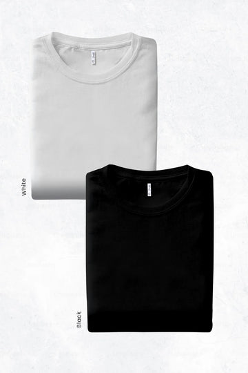 Pack 2 - Black & White - Classic Crew