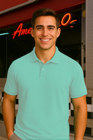 Classic Polo in Teal