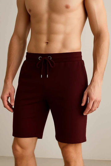 Maroon - Terry Shorts