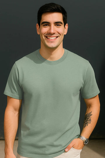 Classic Crew in Sage Green