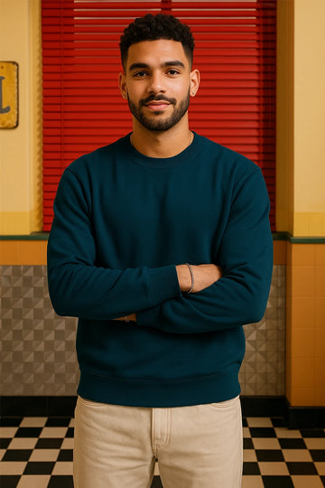 Turquoise - Fleece Sweatshirt