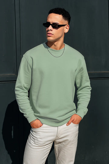 Sage Green - Fleece Sweatshirt