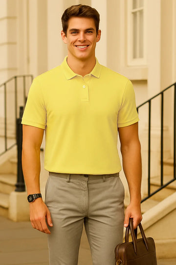 Classic Polo in Lemon Yellow
