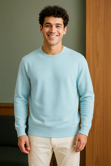 Sky Blue - Fleece Sweatshirt