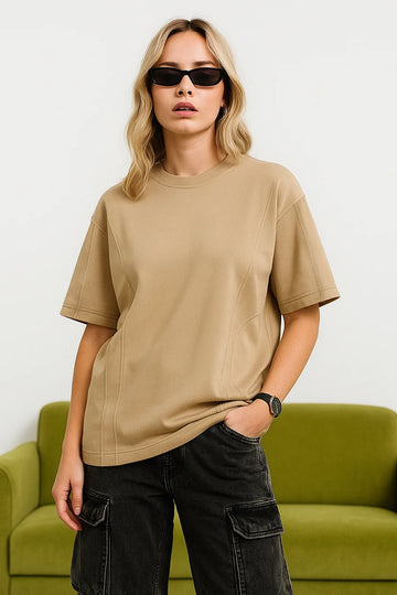 Beige Stone Oversized T-shirt
