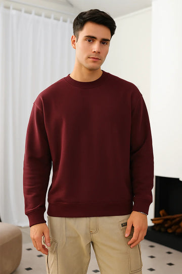 Maroon - Fleece Sweatshirt