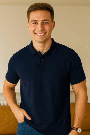 Classic Polo in Midnight Blue