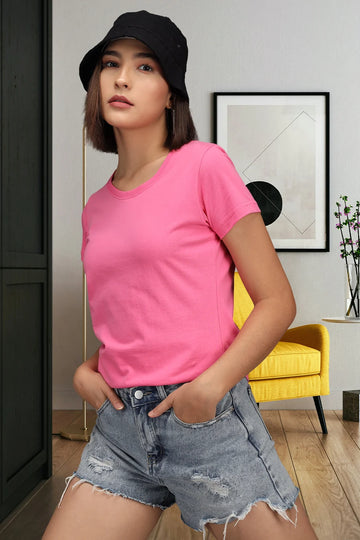Classic Crew in Hot Pink