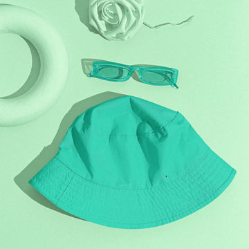 Unisex Teal Blue Classy Bucket Hat