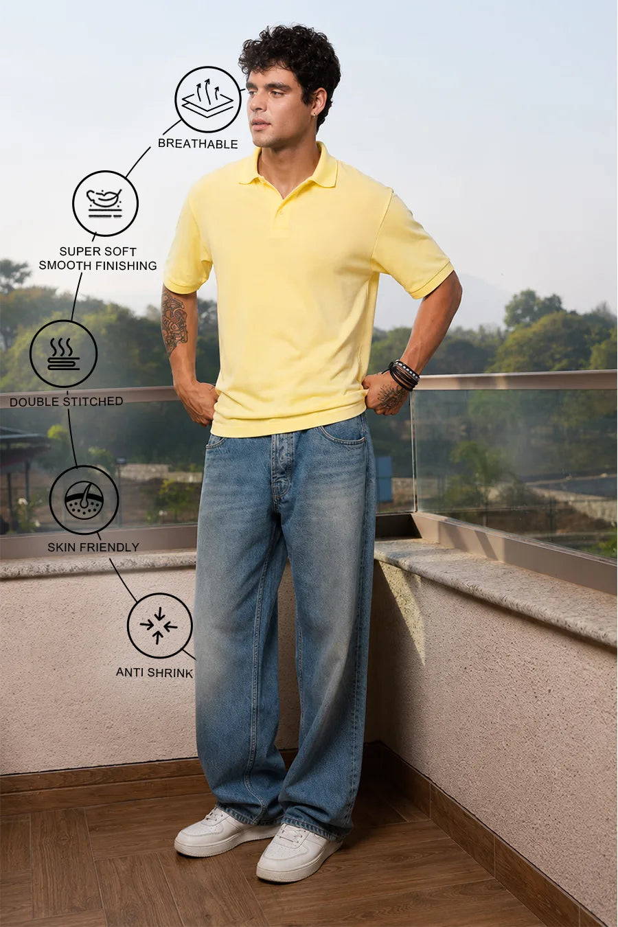 Classic Polo in Lemon Yellow
