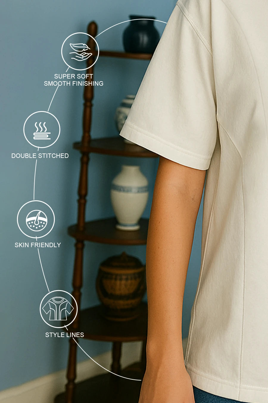 Off White Oversized T-shirt