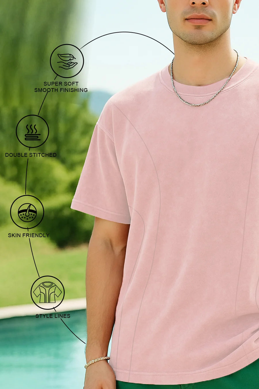 Vintage Pink Oversized T-shirt