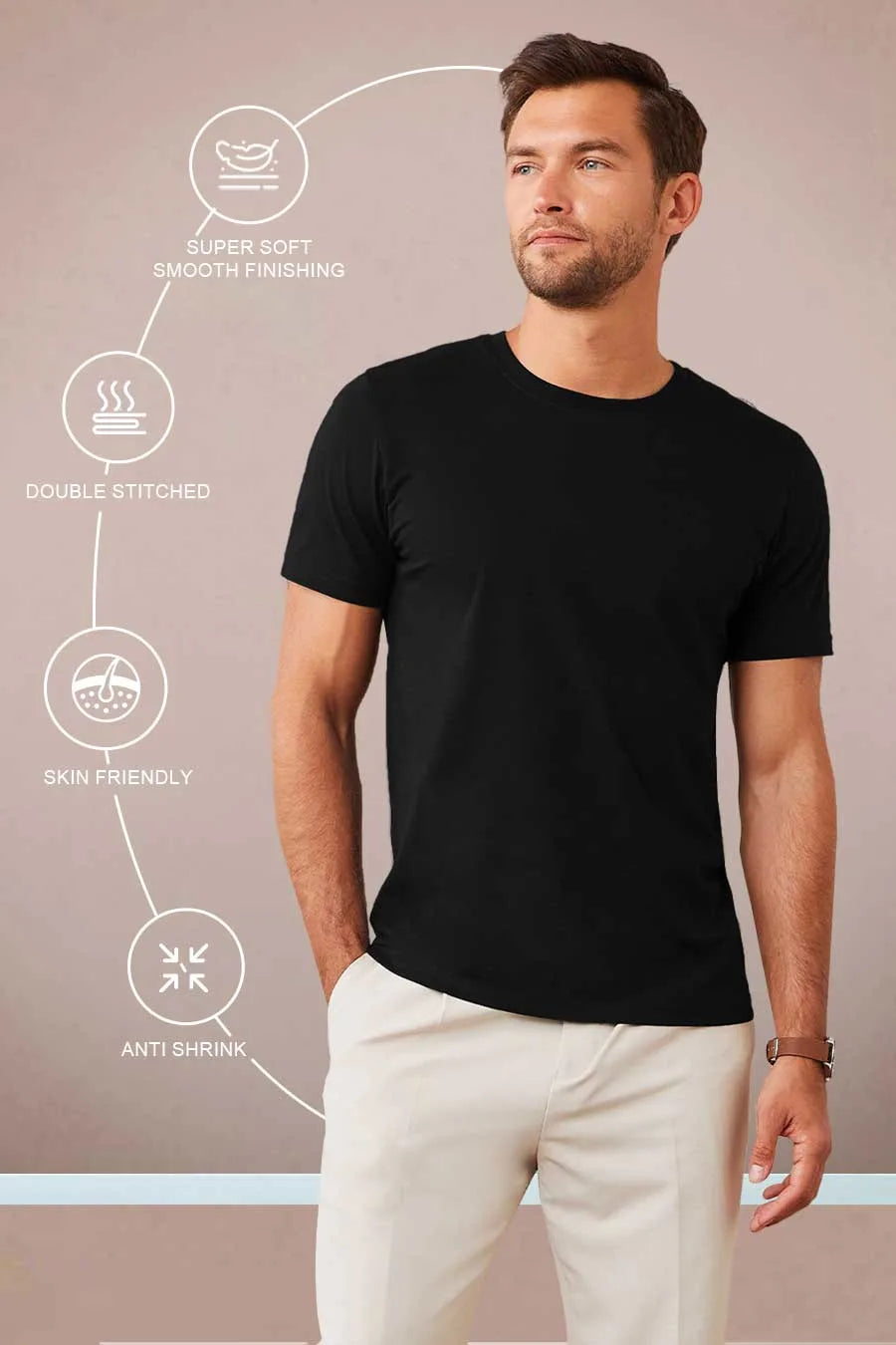 Pack 2 - Black & White - Classic Crew