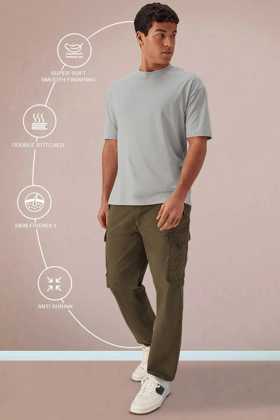 Pack 2 - Light Grey & Dark Grey - Classic Crew