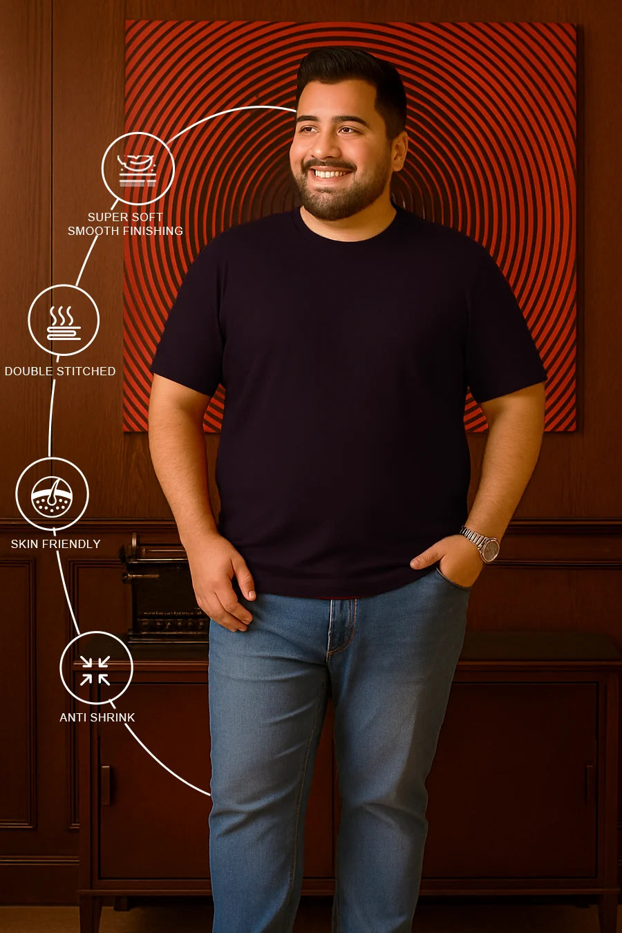 Plus Size - Wine - Classic Crew