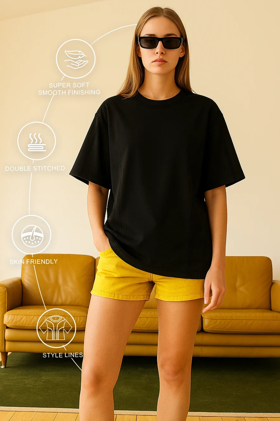 Black Oversized T-shirt