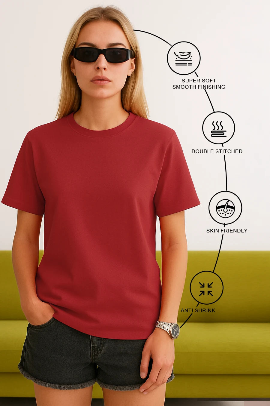 Classic Crew in Red