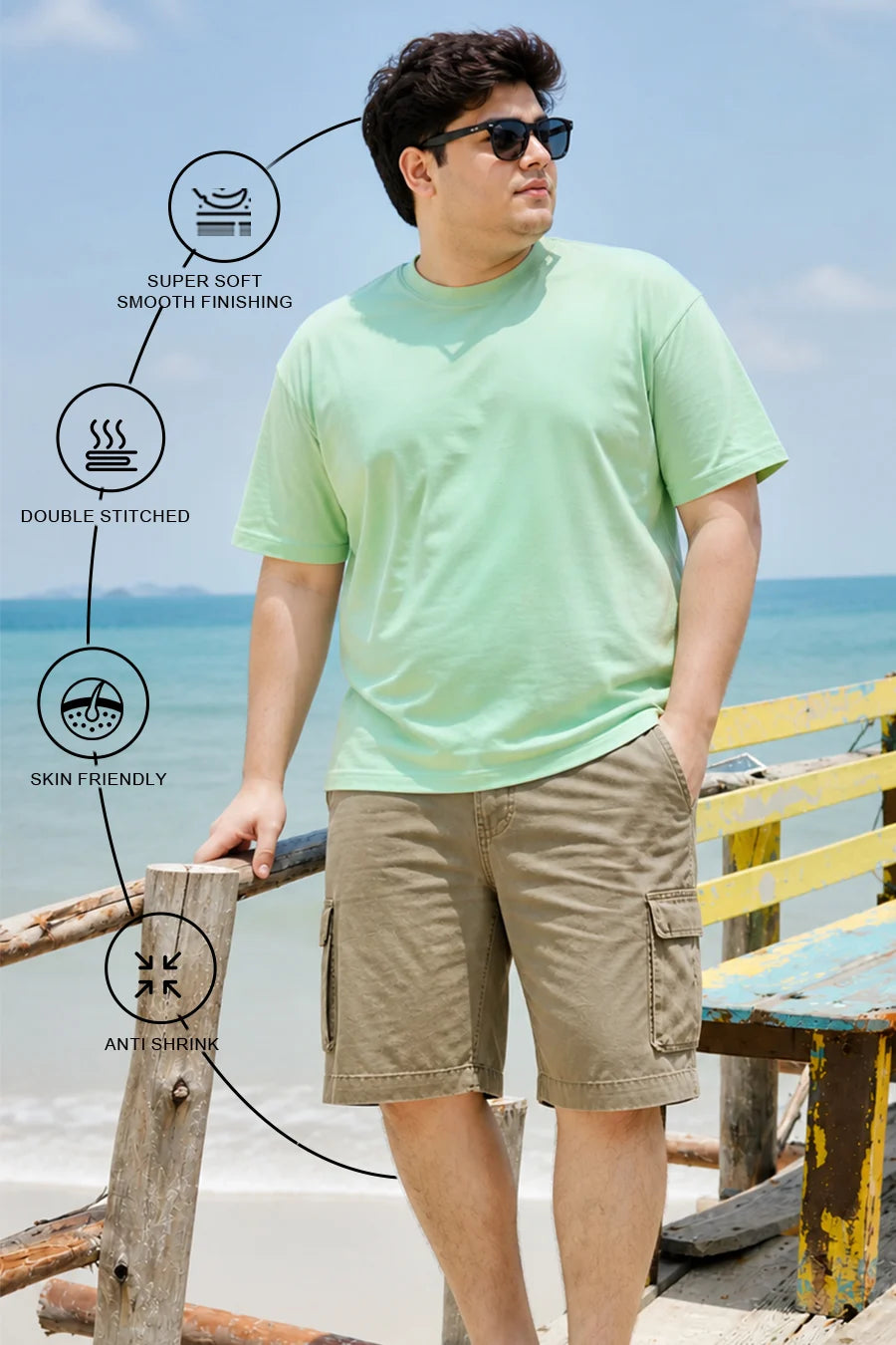 Plus Size - Mint Green - Classic Crew