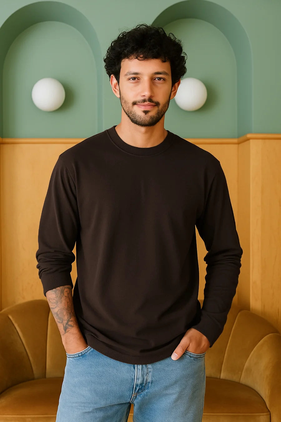 Classic Full sleeve in Coffee Brown