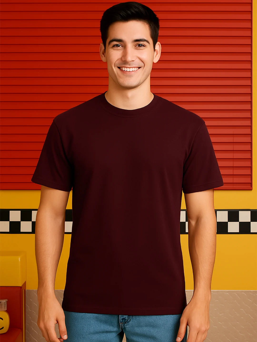 Classic Crew in Maroon