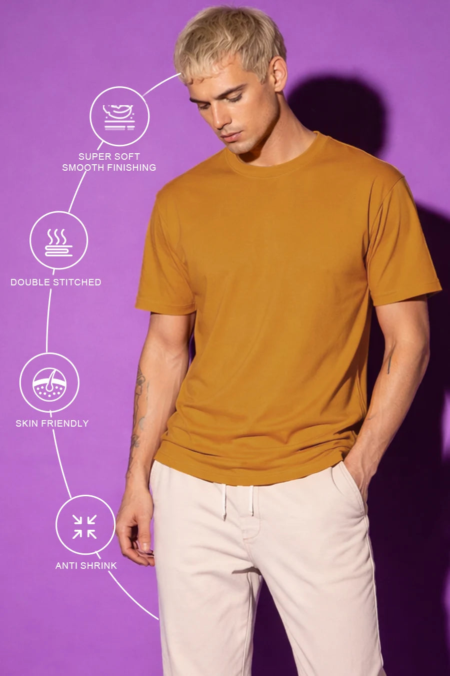 Classic Crew in Mustard