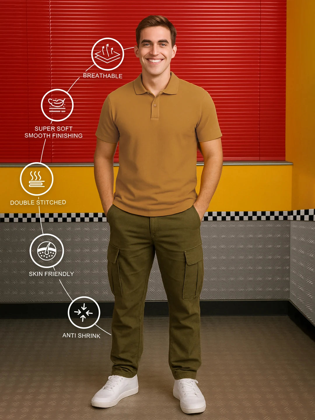 Classic Polo in Mustard