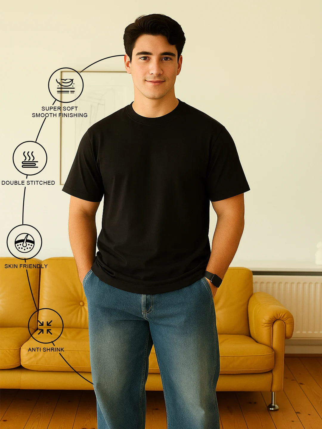 Classic Crew in Black