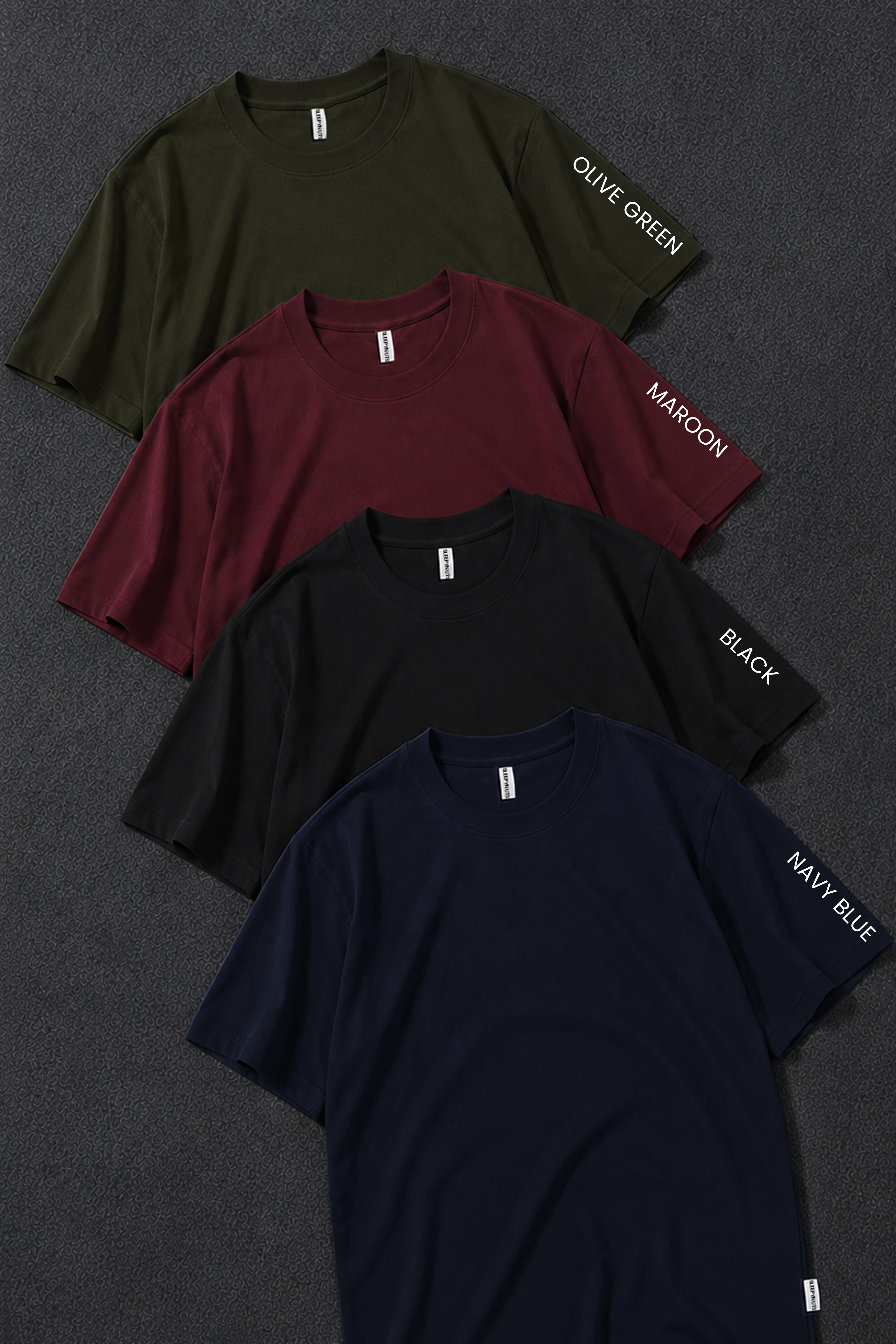 Pack 4 - Olive Green, Maroon, Black, Navy blue