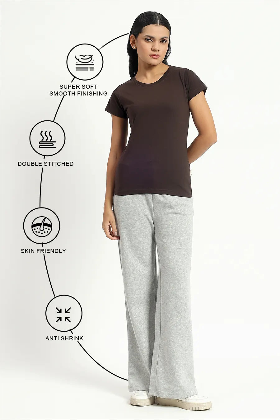 Classic Crew in Coffee Brown