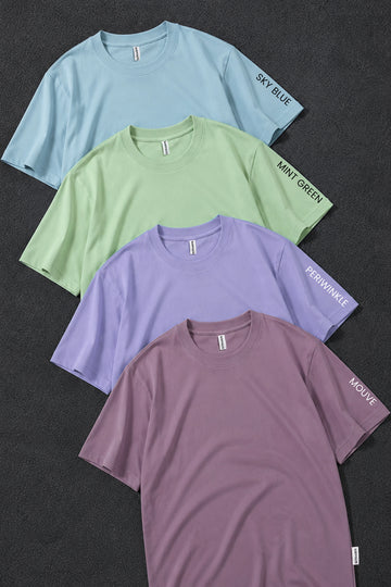 Pack 4 - Mint Green, Periwinkle, Sky Blue, Mouve