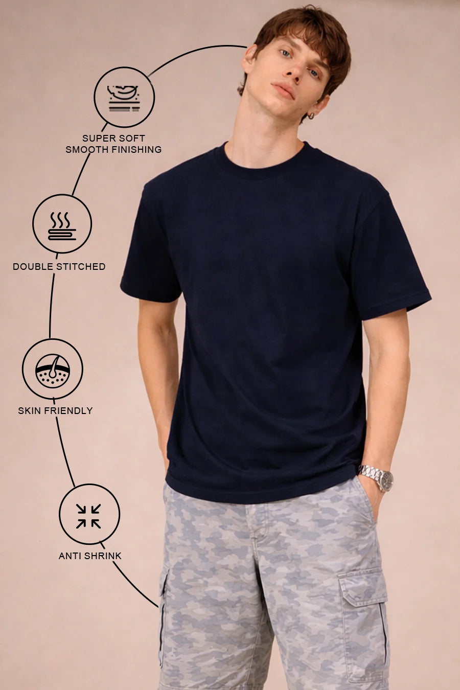 Classic Crew in Midnight Blue