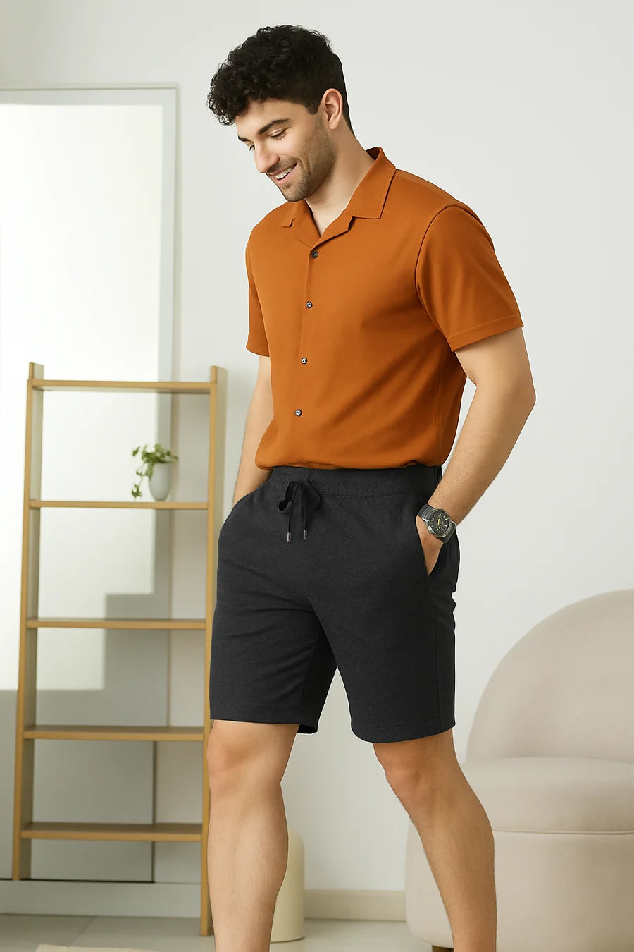Dark Grey - Terry Shorts