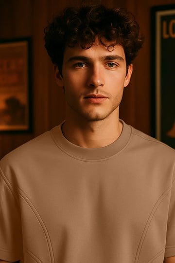 Toffee Brown Oversized T-shirt