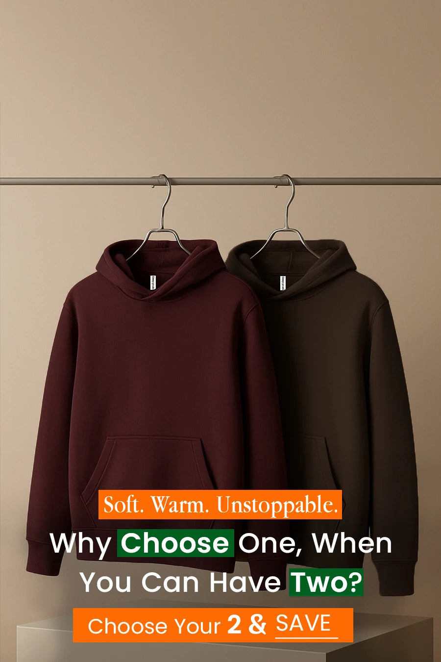 Pick Any 2 - Men Hoodie Combo