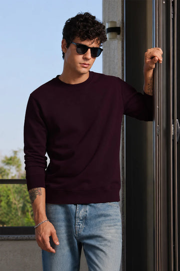 Wine - Fleece Sweatshirt