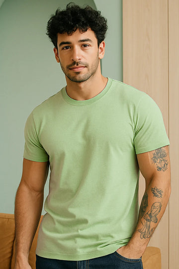 Classic Crew in Mint Green