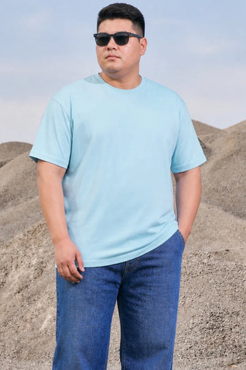 Plus Size - Sky Blue - Classic Crew