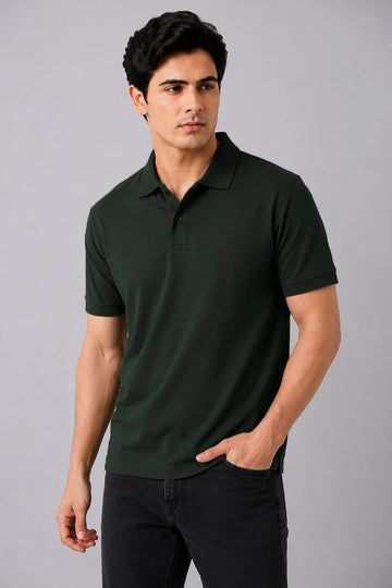 Classic Polo in Army Green
