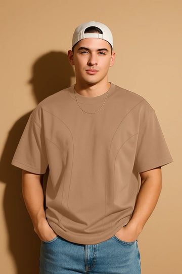 Toffee Brown Oversized T-shirt