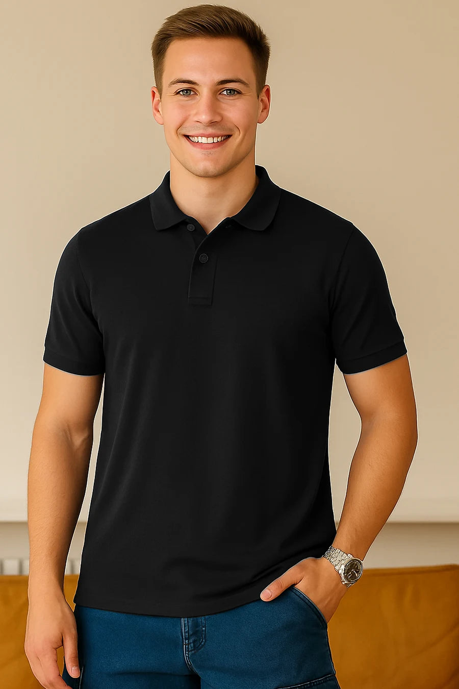 Classic Polo in Black