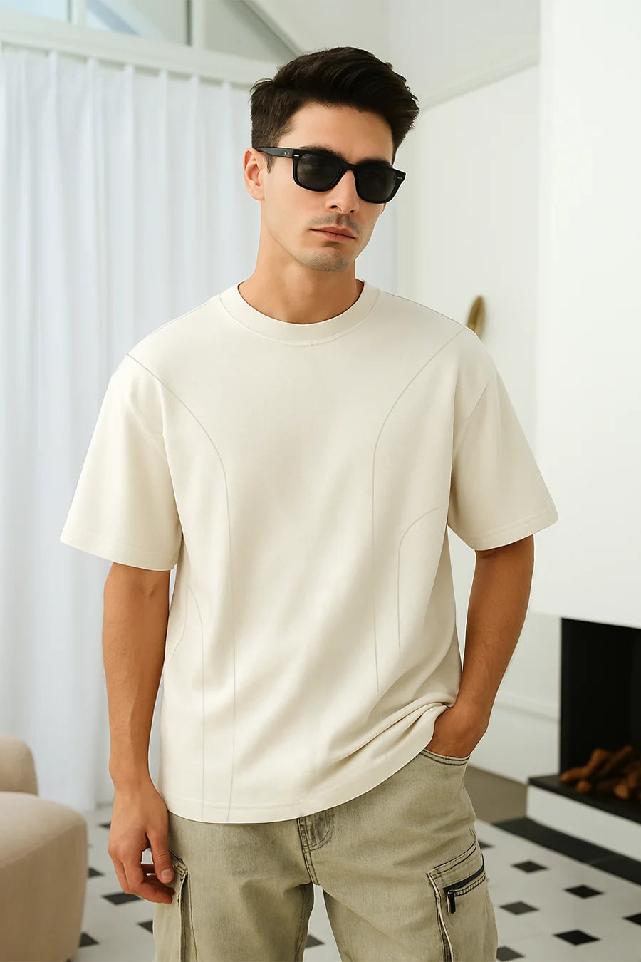 Off White Oversized T-shirt