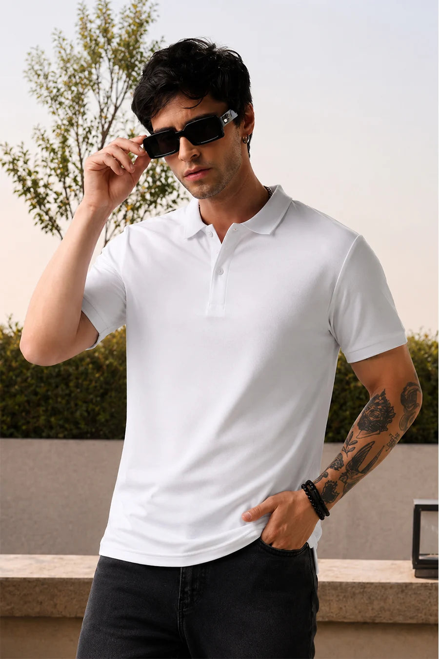 Classic Polo in White