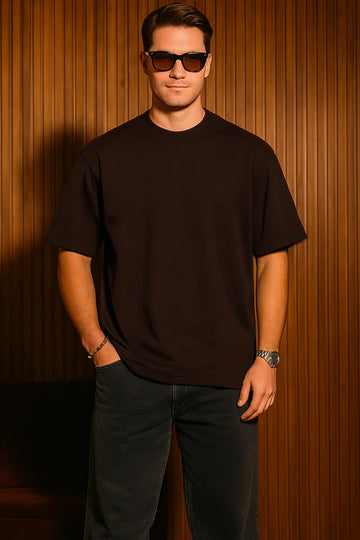 Coffee Brown Oversized T-shirt