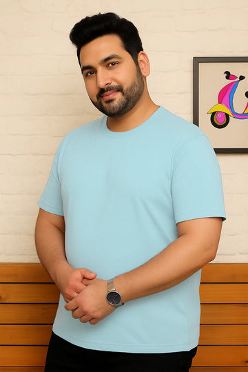 Plus Size - Sky Blue - Classic Crew