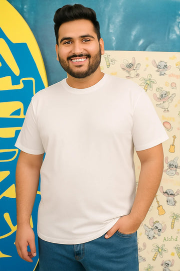 Plus Size - White - Classic Crew