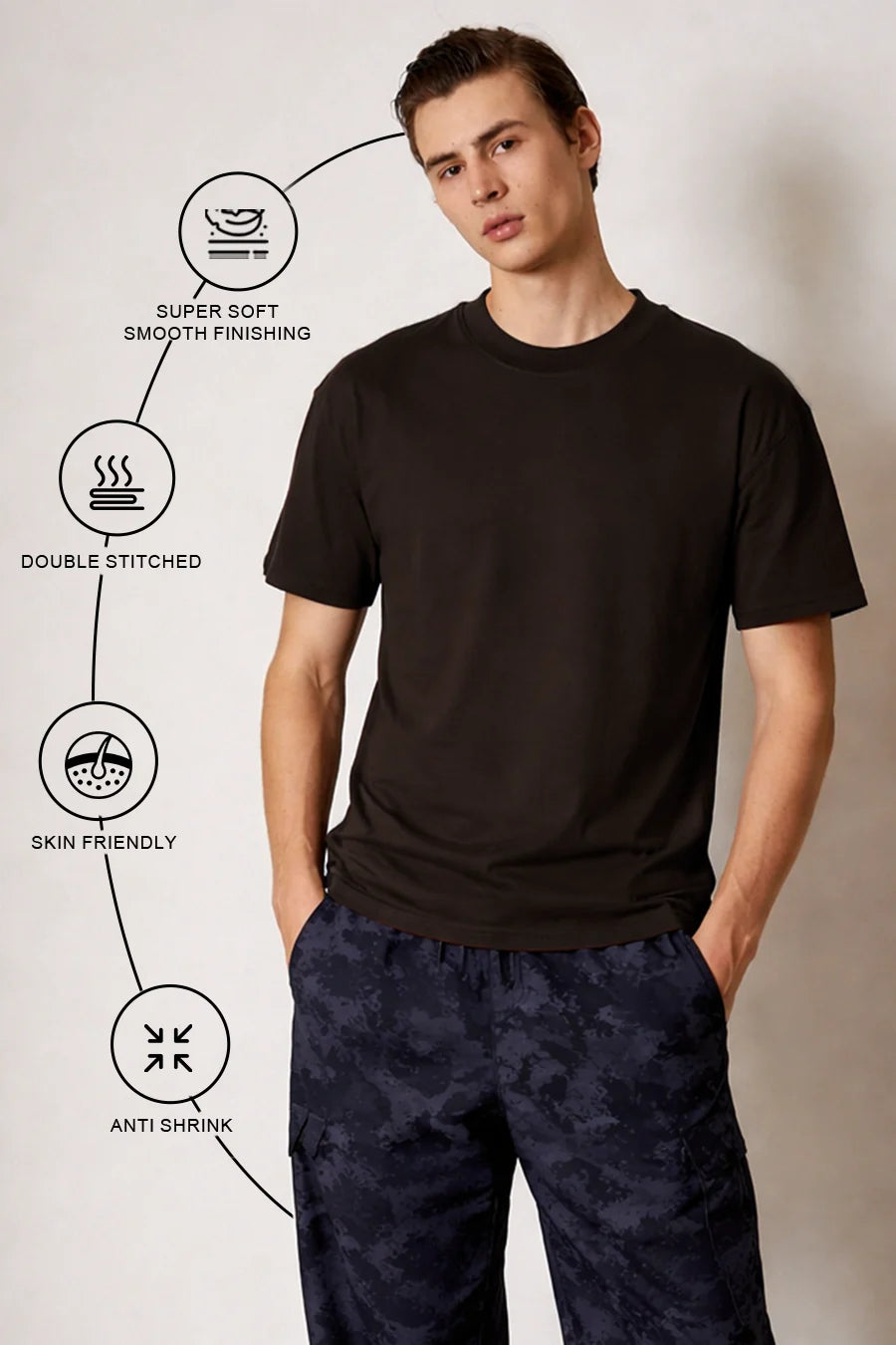 Classic Crew in Coffee Brown