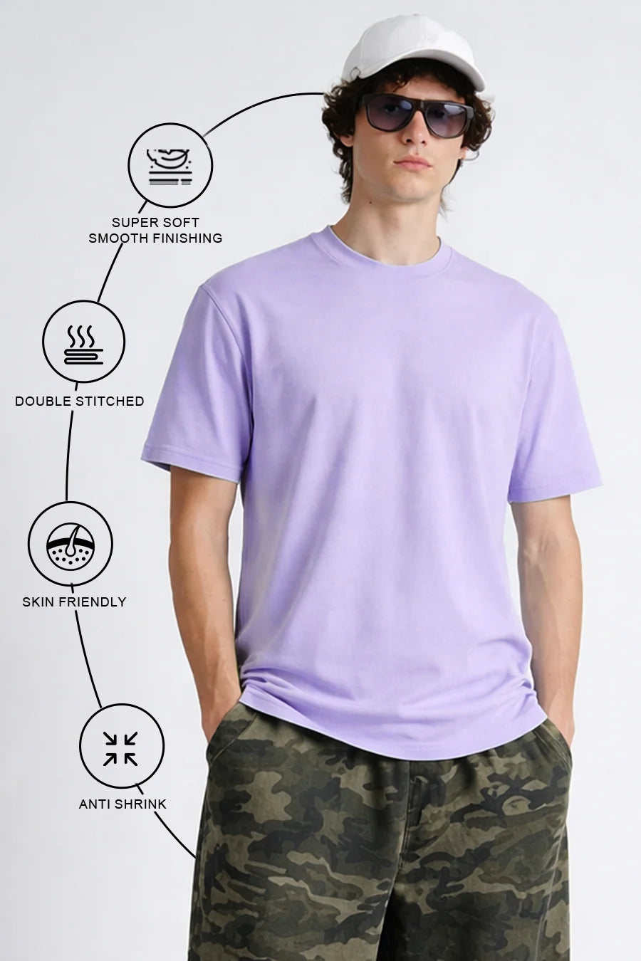 Classic Crew in Gentle Lilac